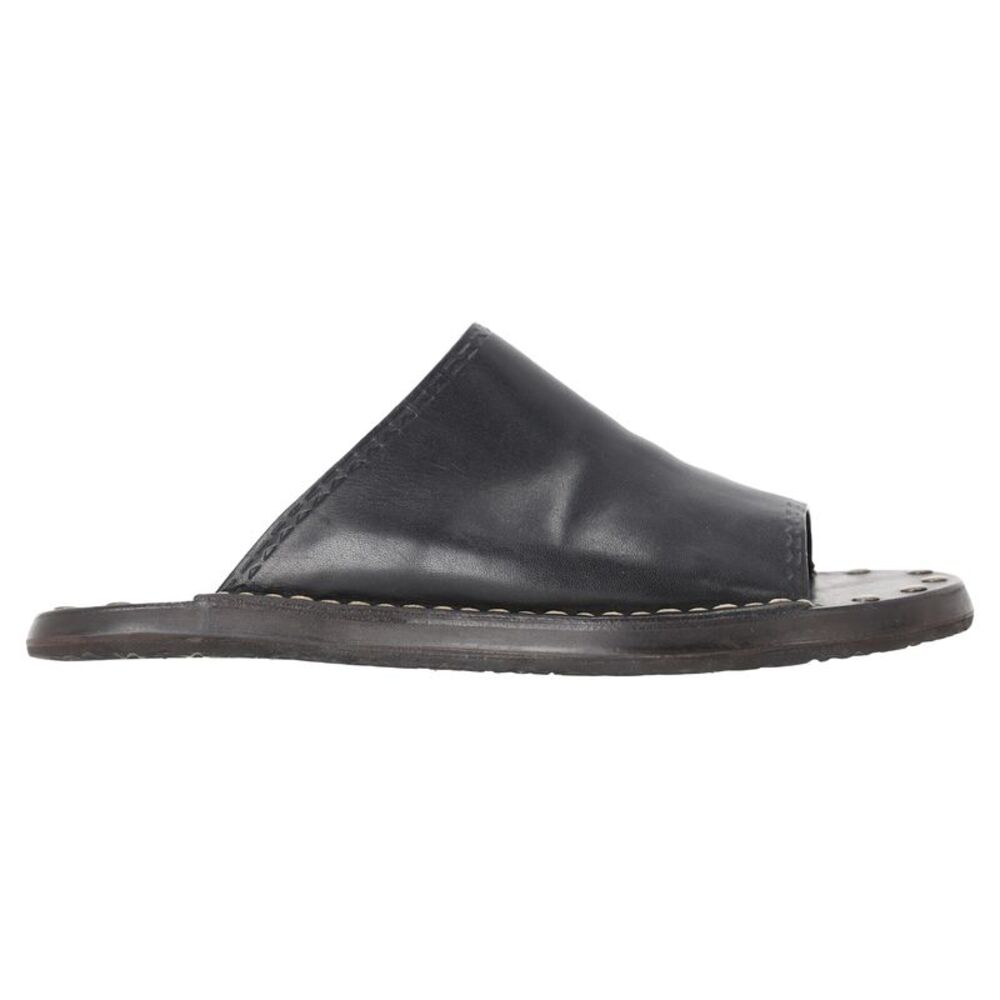 See by Chloé Studded Slide Sandals in Black Leather